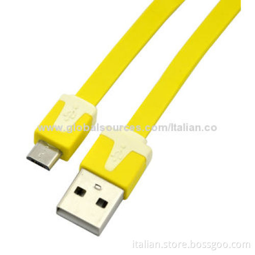 Cheap Price Flat Noodle Micro USB Cable, Charging and Data Transfer Sync, Easy to Use